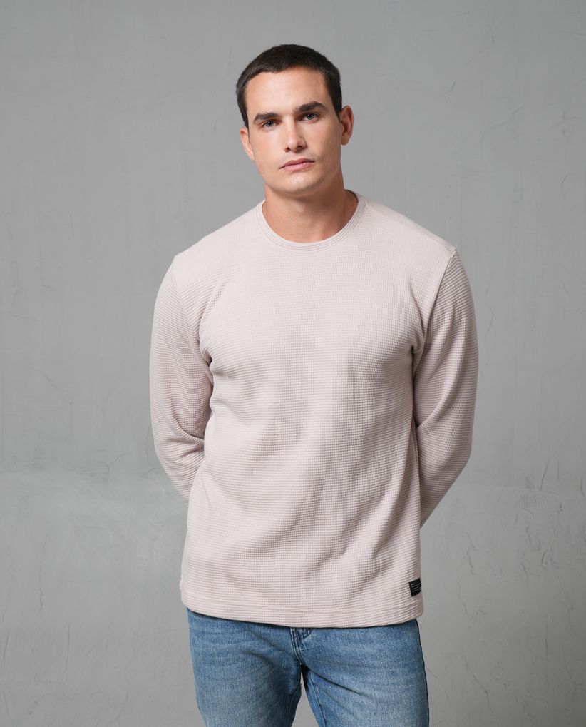 Buzo con textura para hombre