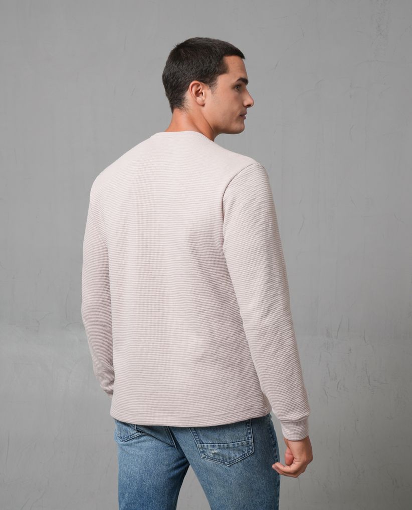 Buzo con textura para hombre