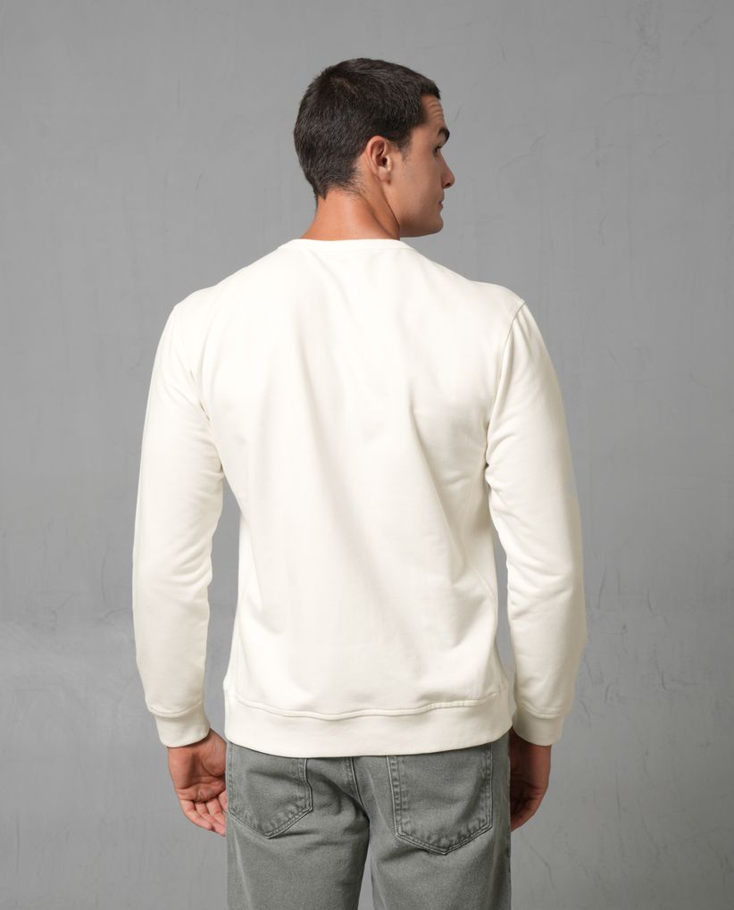 Buzo con bordado tono a tono para hombre