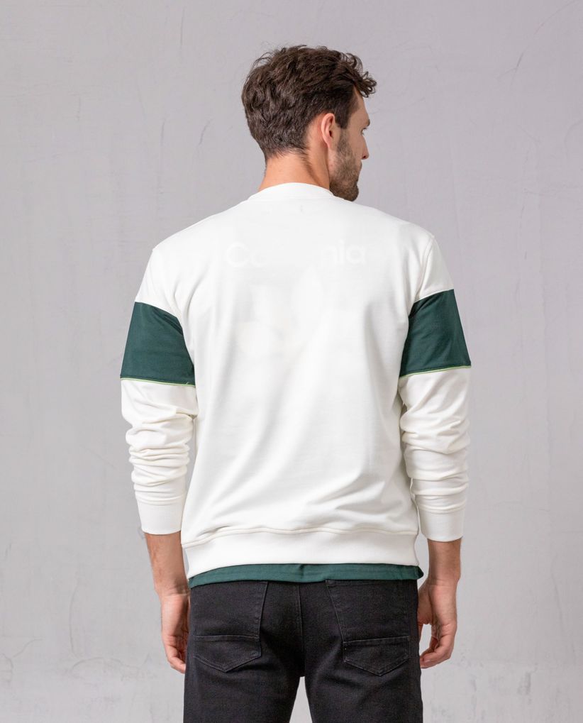 Buzo en bloques de color cerrado para hombre