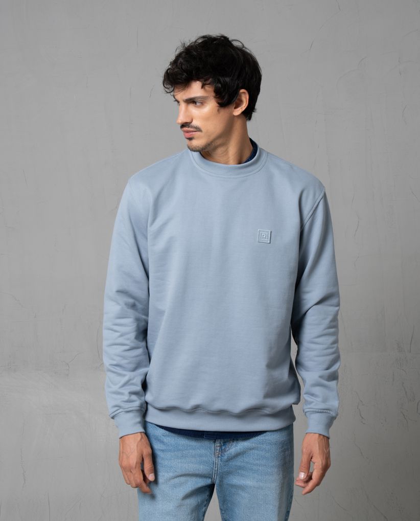 Buzo cerrado cuello redondo para hombre