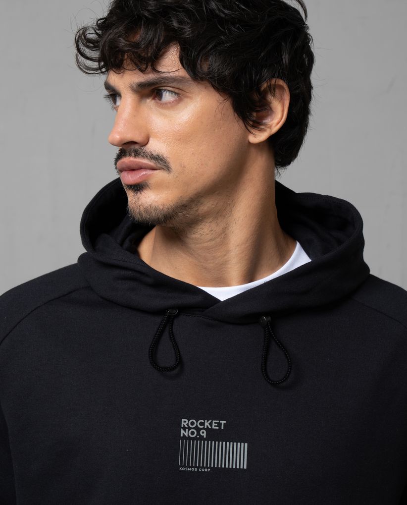 Buzo estampado con capucha para hombre