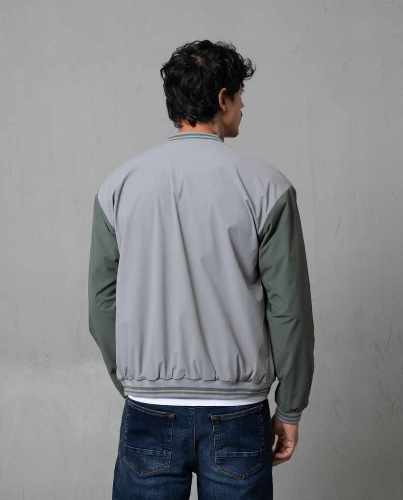 Chaqueta Bomber en bloques de color para hombre