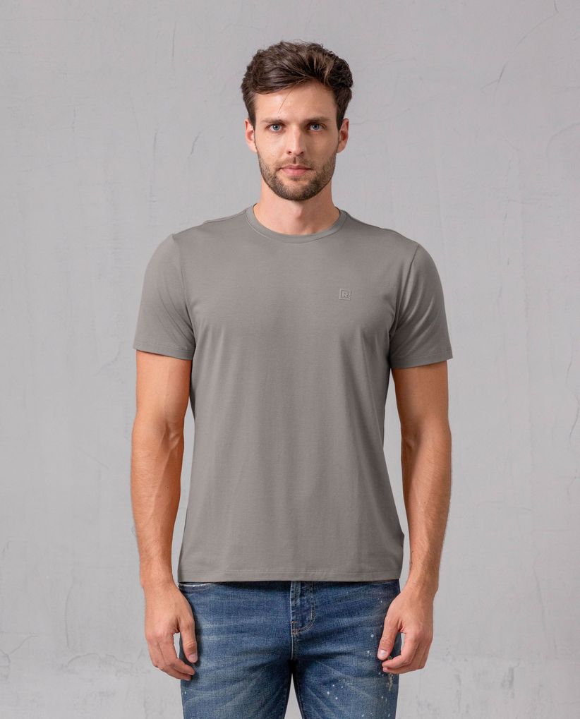 Camiseta manga corta básica para hombre