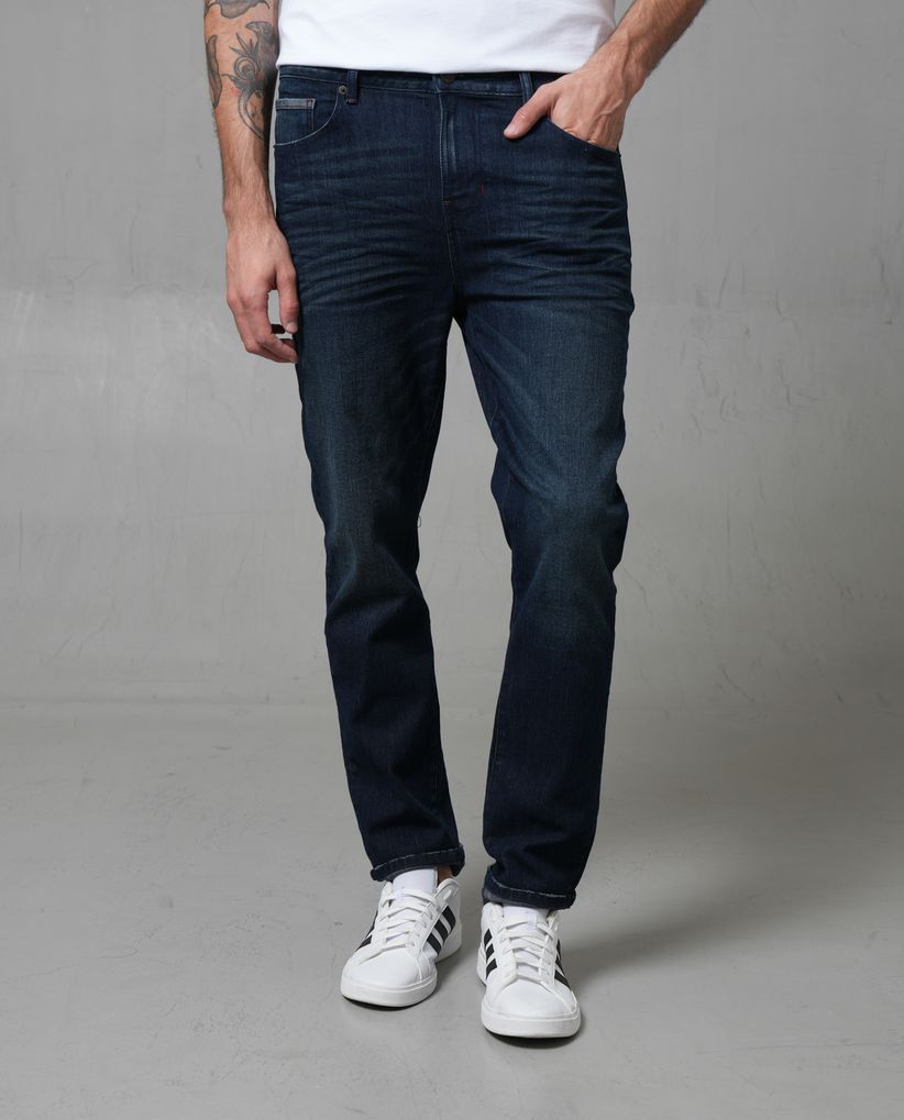 Jean Straight semiajustado para hombre