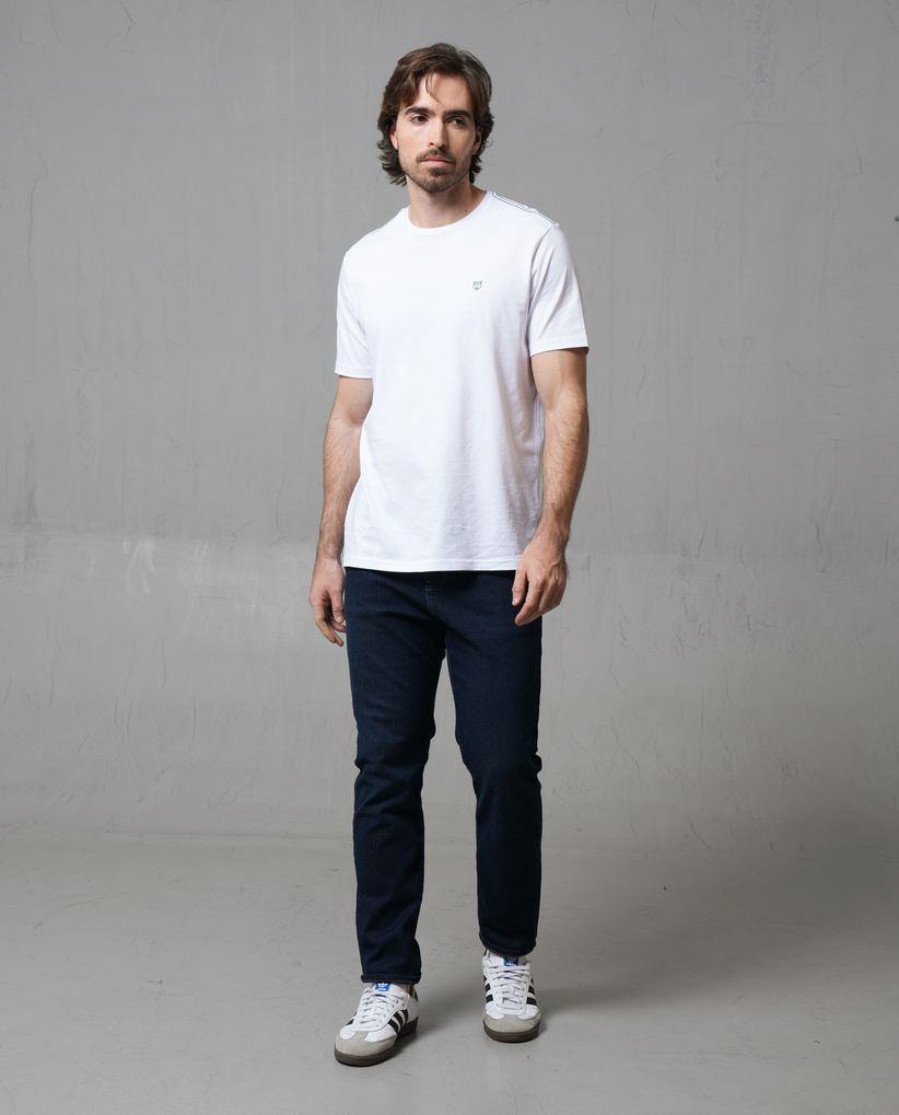 Jean Slim tono oscuro para hombre