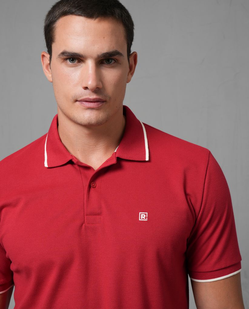 Polo en tejido piqué para hombre