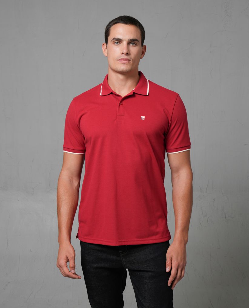 Polo en tejido piqué para hombre