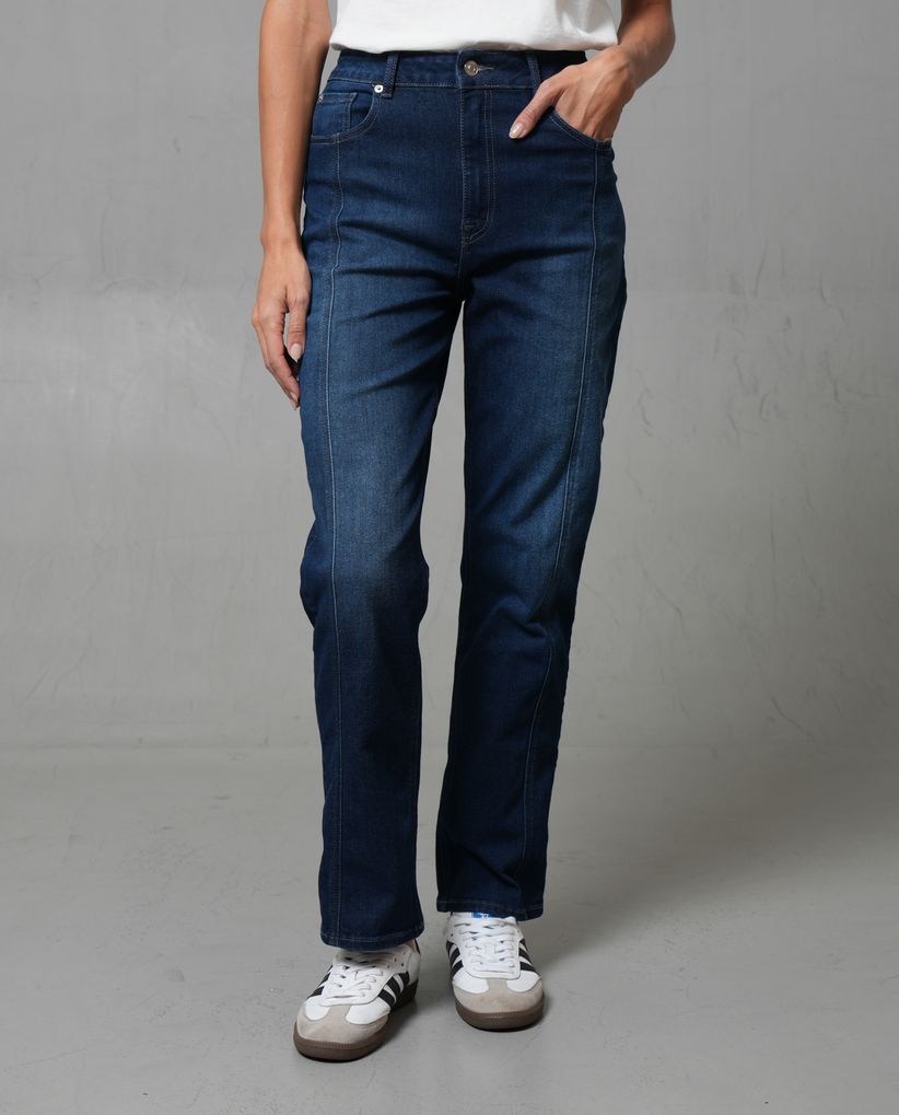 Jean Straight tono medio para mujer