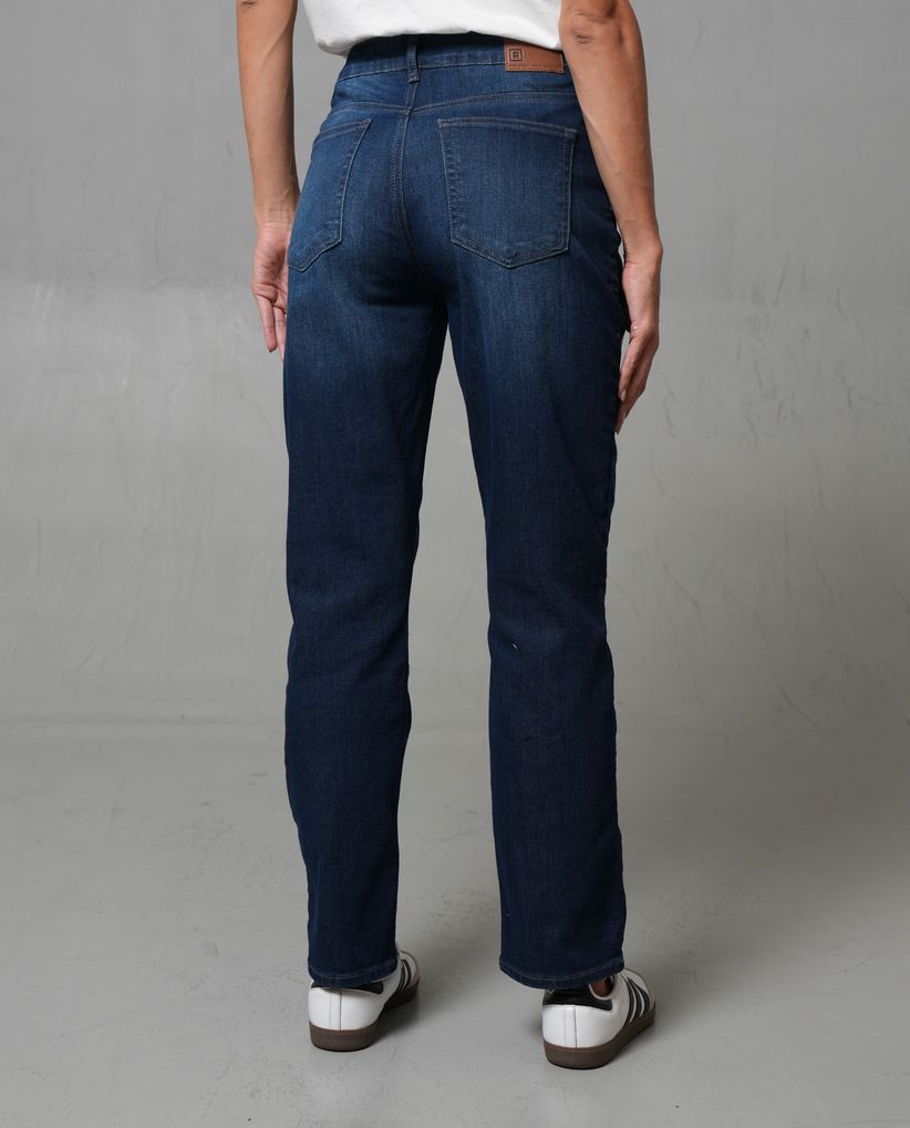 Jean Straight tono medio para mujer