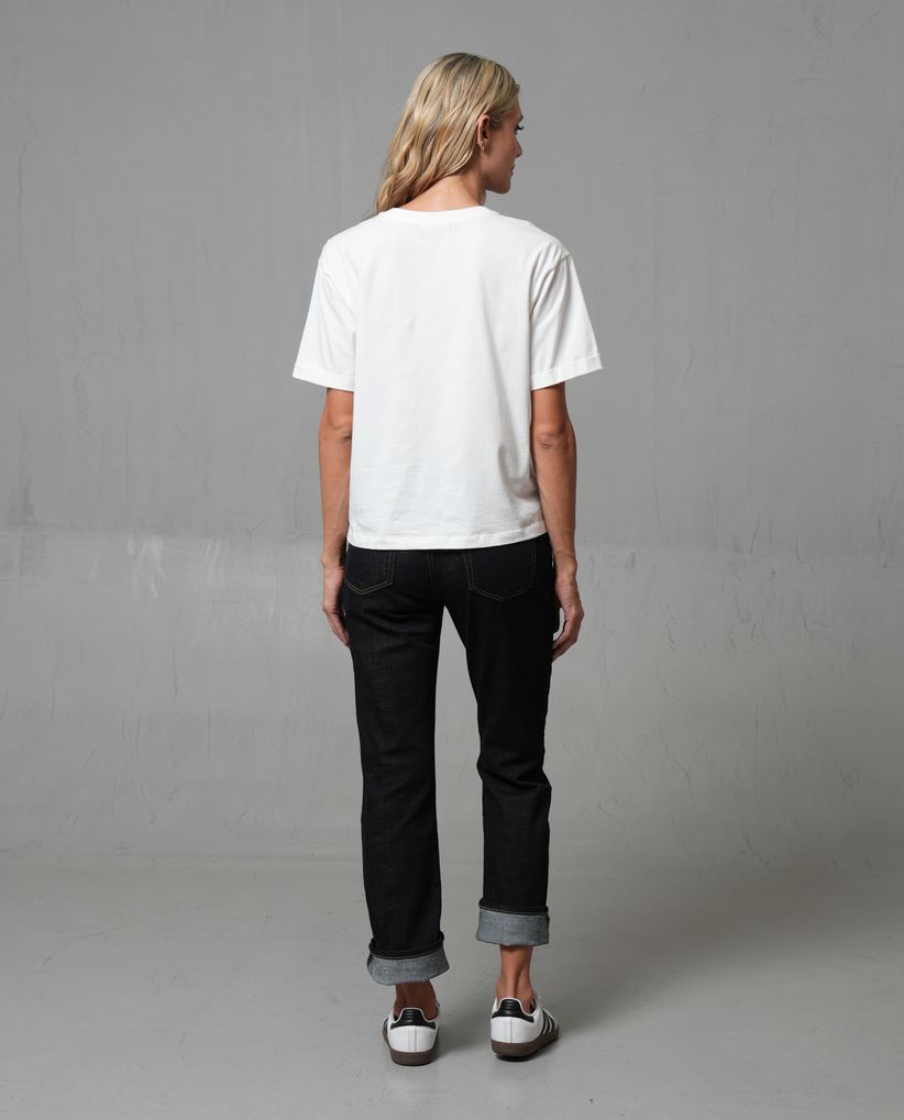 Jean Straight tono oscuro para mujer