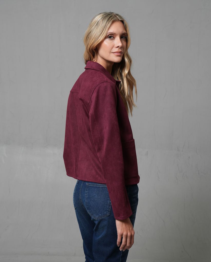 Chaqueta de cuello clásico para mujer