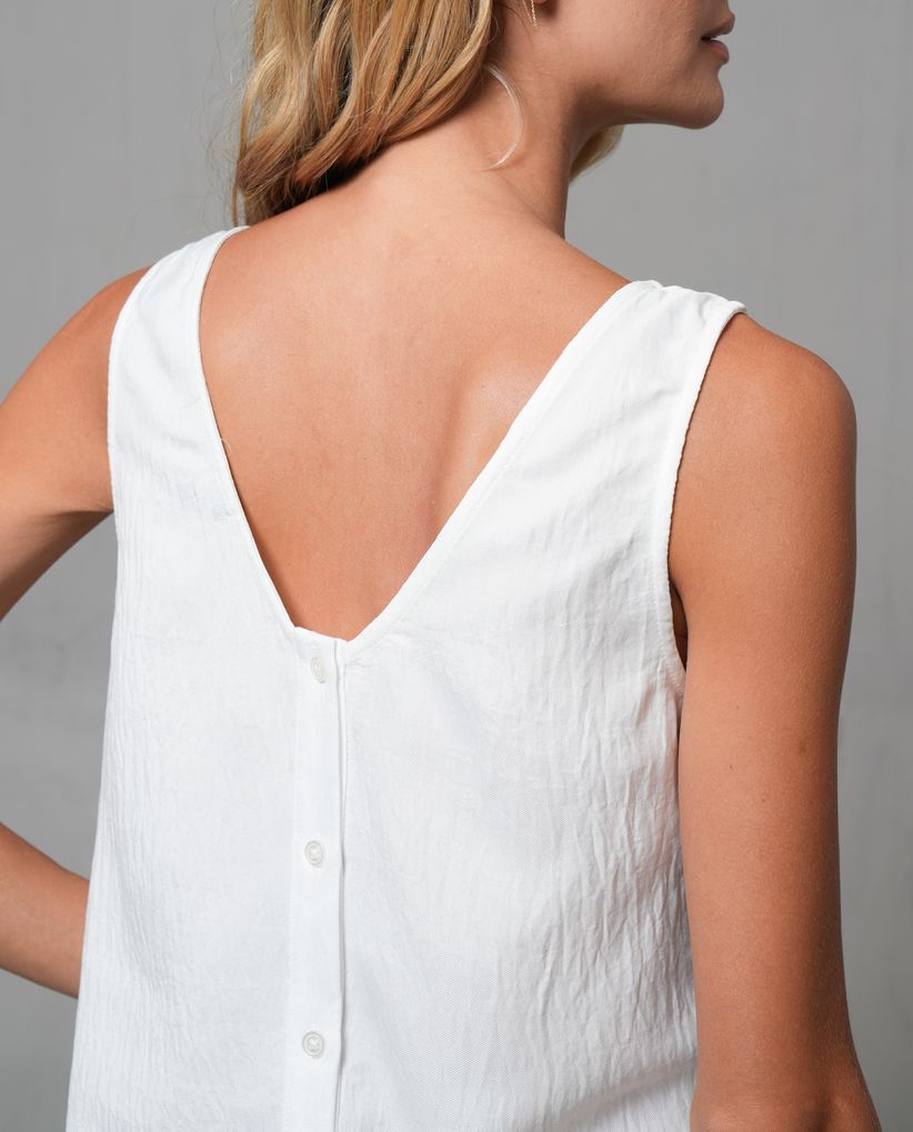 Camisa con escote en V para mujer