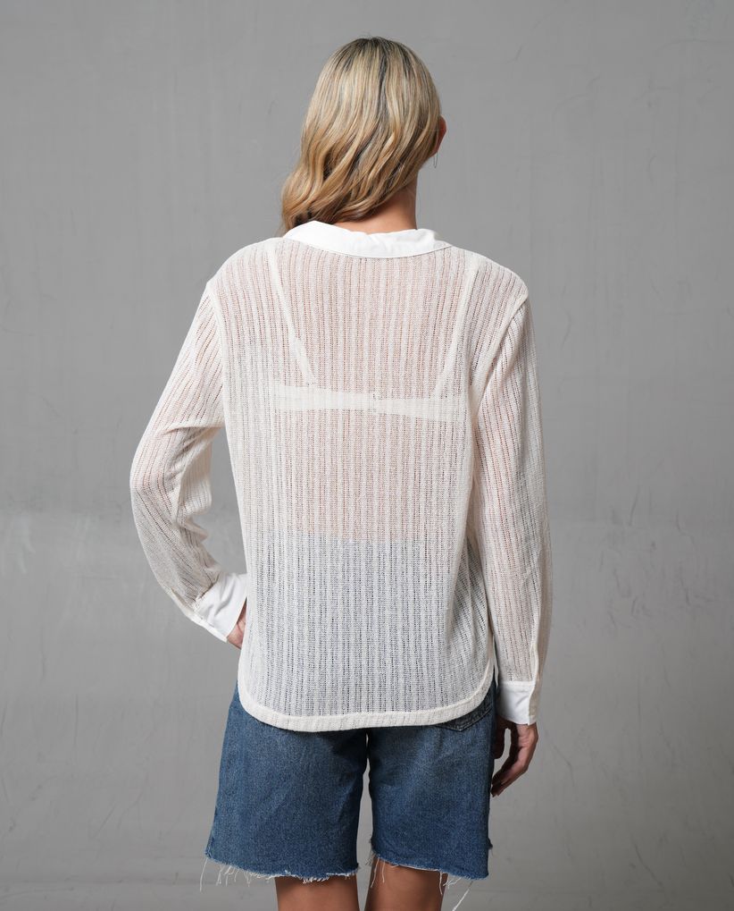 Camisa manga larga para mujer