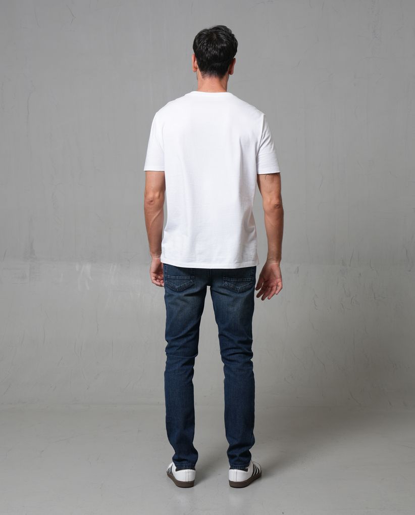 Jean Slim tono oscuro para hombre