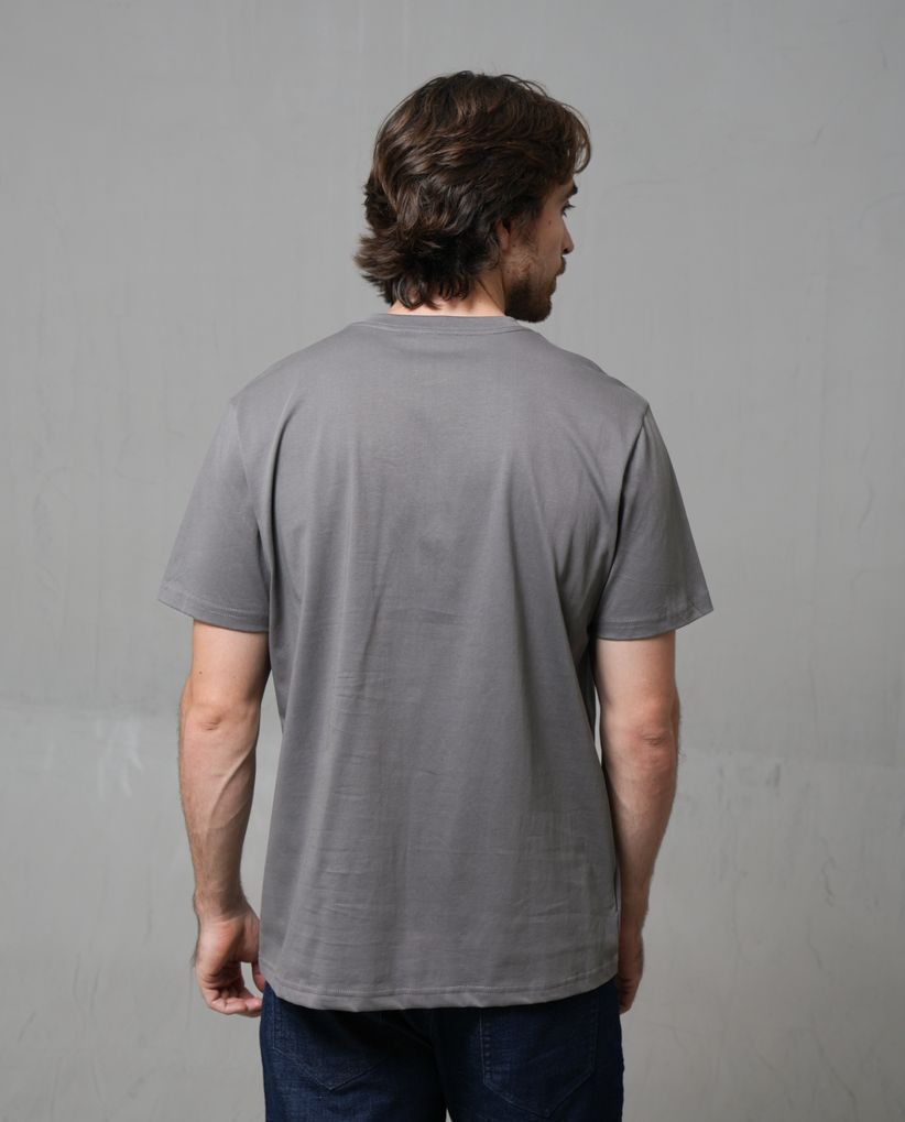 Camiseta básica cuello redondo para hombre