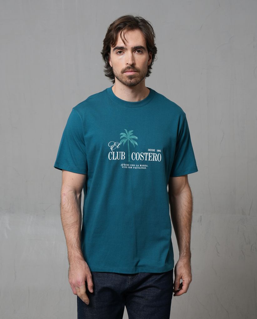 Camiseta con estampado para hombre