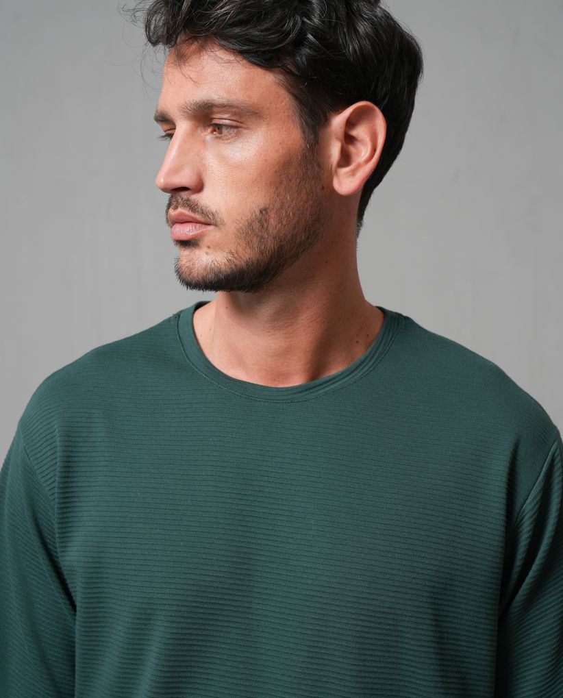 Camiseta oversize con textura para hombre