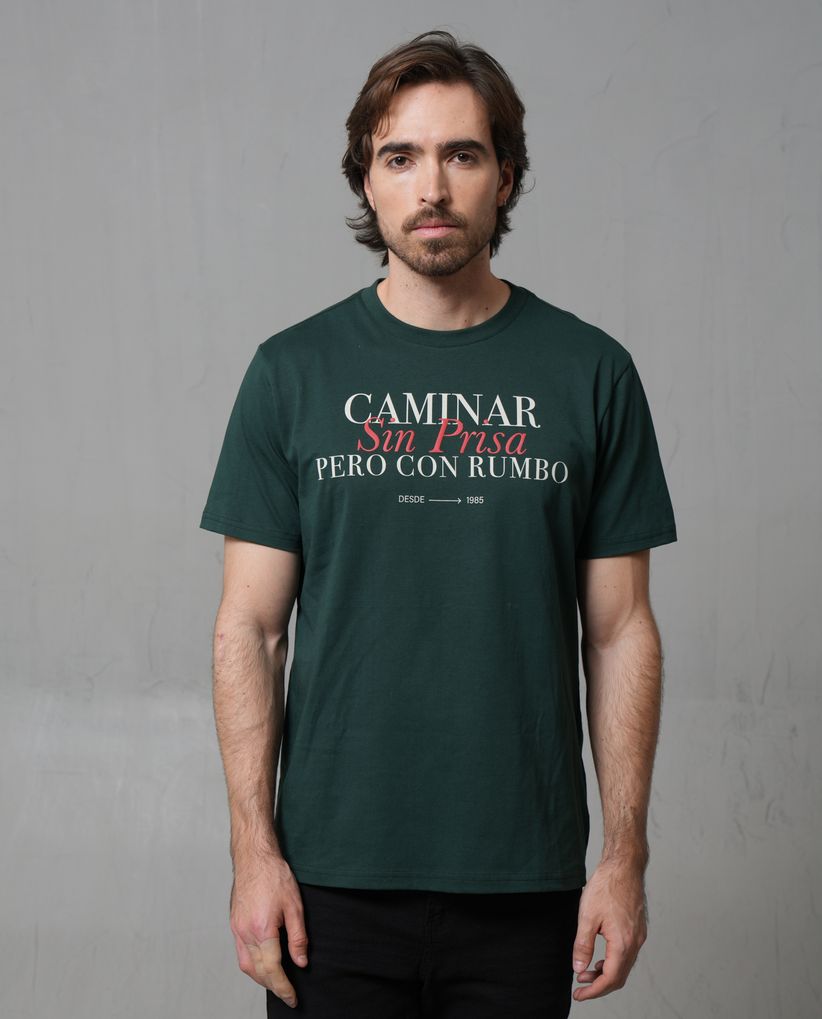 Camiseta con estampado para hombre