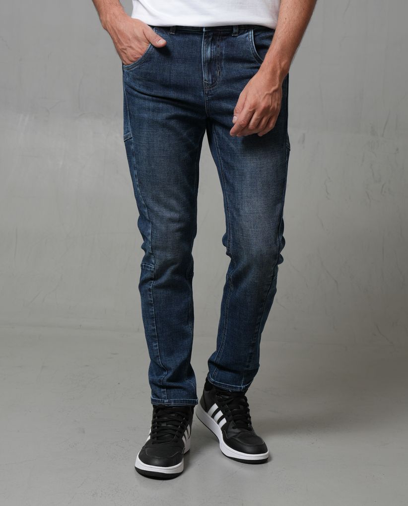 Jean Trendy tono medio para hombre