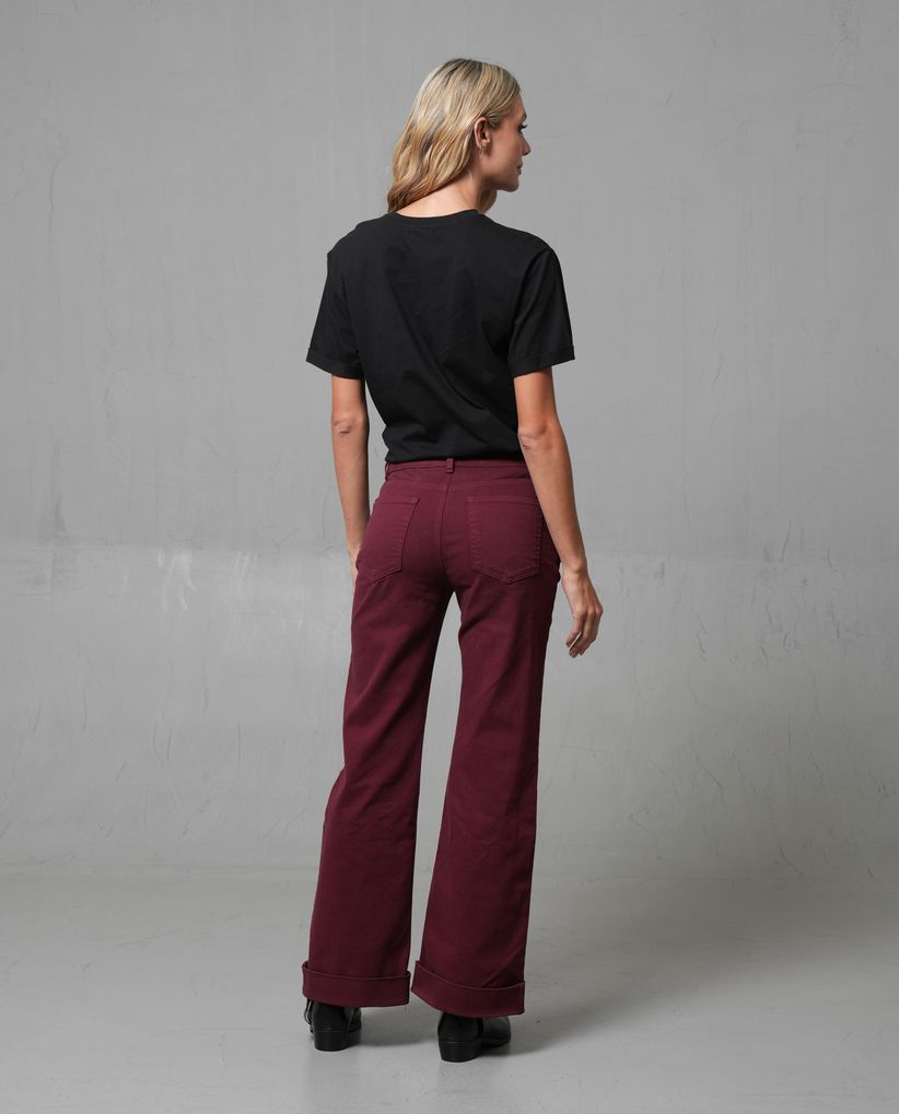 Pantalón Recto cinco bolsillos para mujer