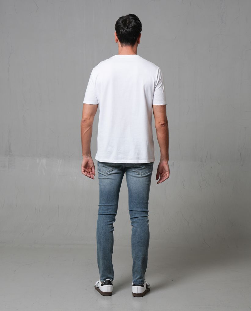 Jean Super Slim tono claro para hombre