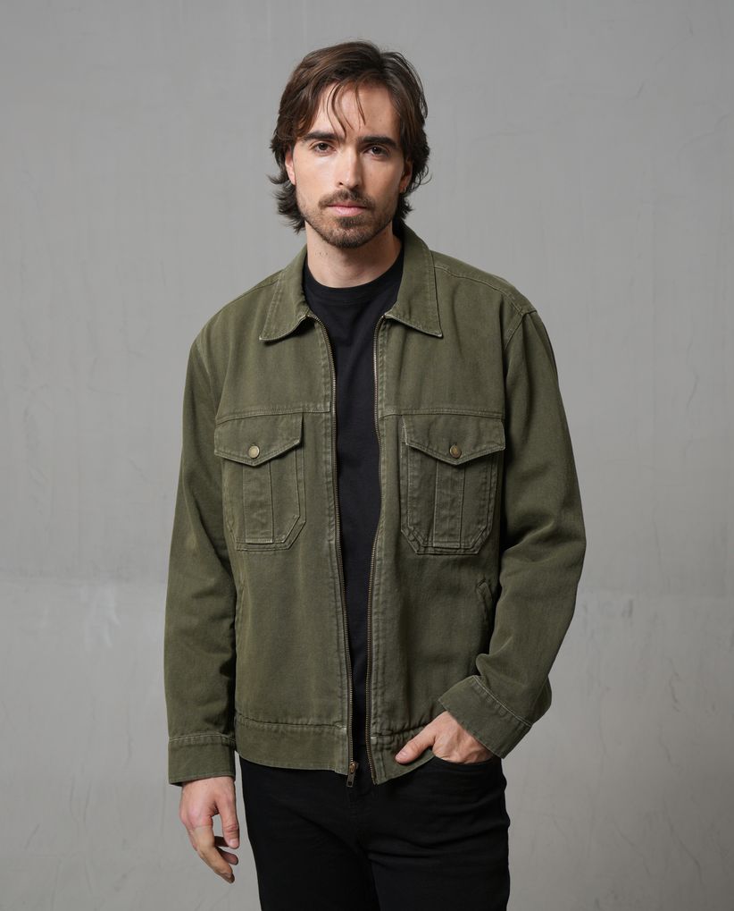 Chaqueta clásica tipo Trucker para hombre