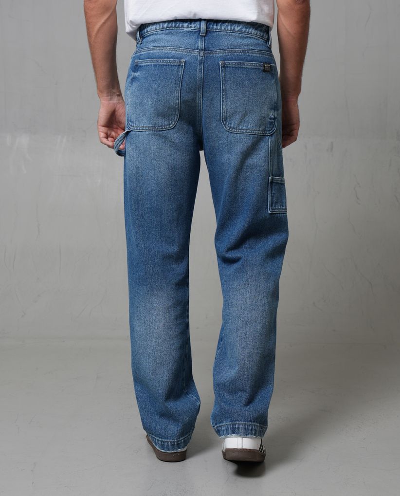 Jean Trendy tono oscuro para hombre