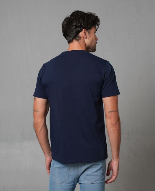 Camiseta con estampado en punto corazón para hombre