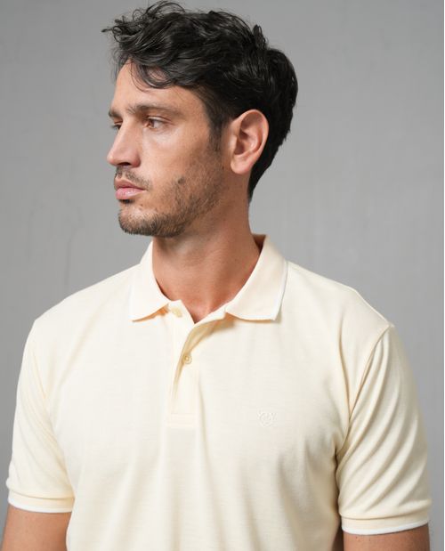 Polo manga corta con puma estampado para hombre