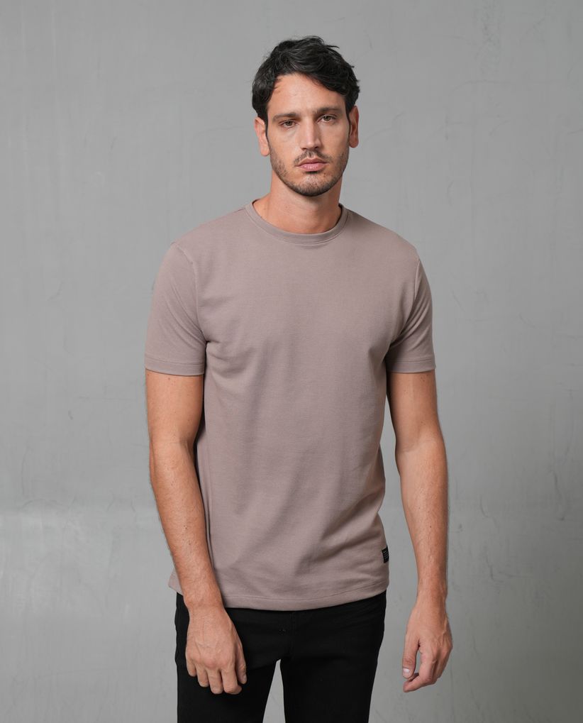 Camiseta de tela con textura para hombre