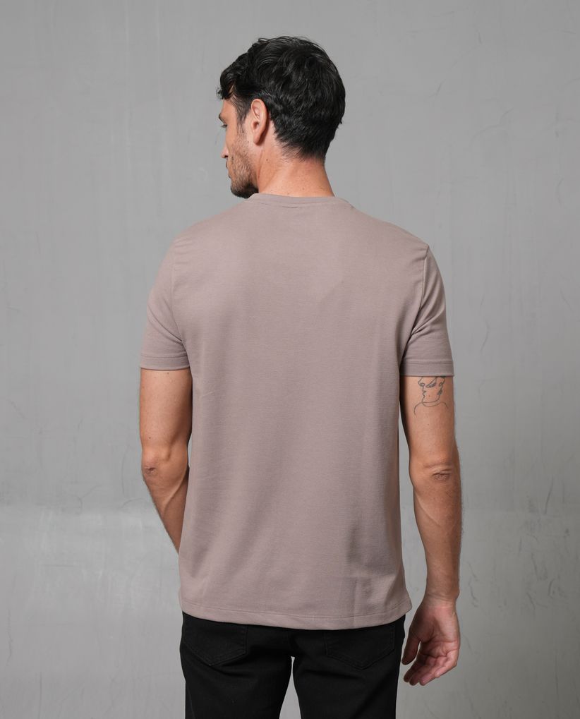 Camiseta de tela con textura para hombre