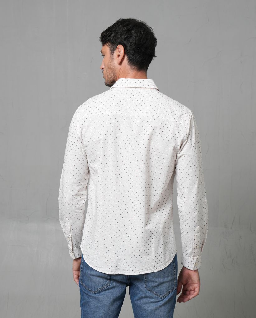 Camisa con diseño mini print para hombre