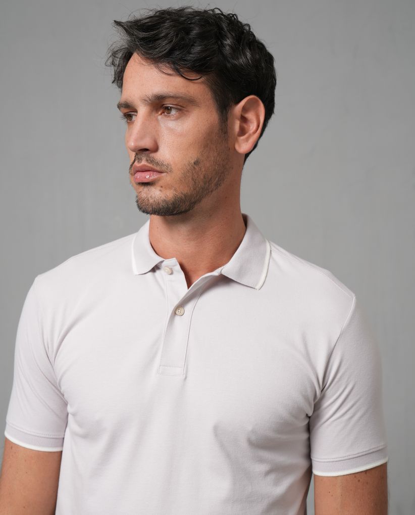 Camisa tipo polo clásica para hombre