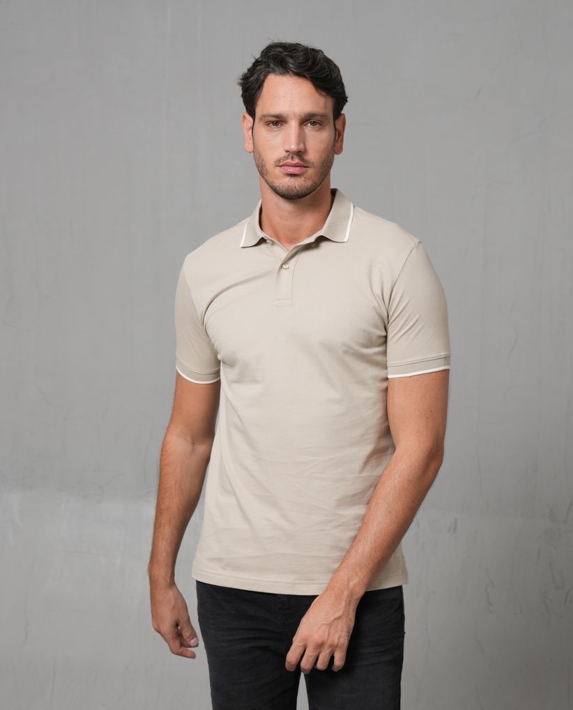 Camisa tipo polo clásica para hombre