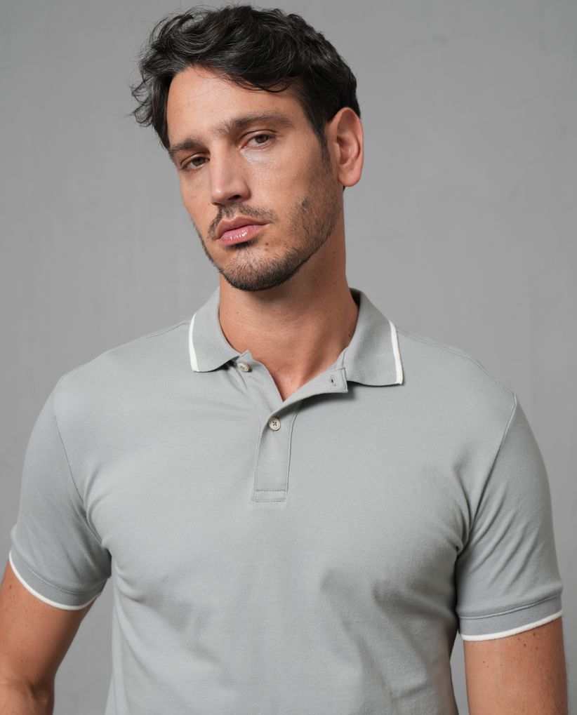 Camisa tipo polo clásica para hombre