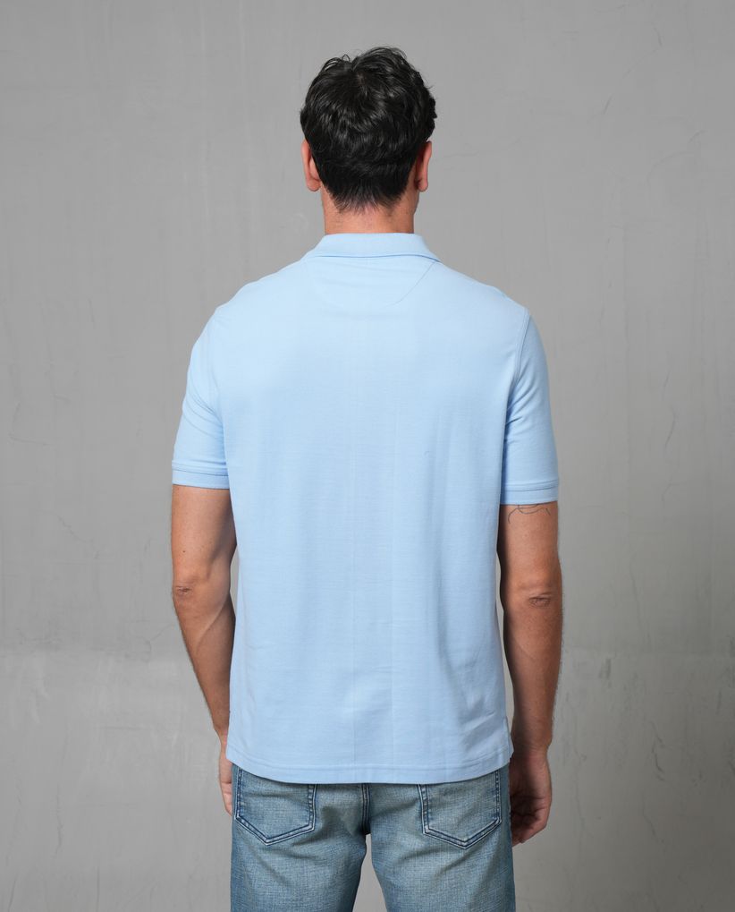 Polo con aplique de puma en punto corazón para hombre