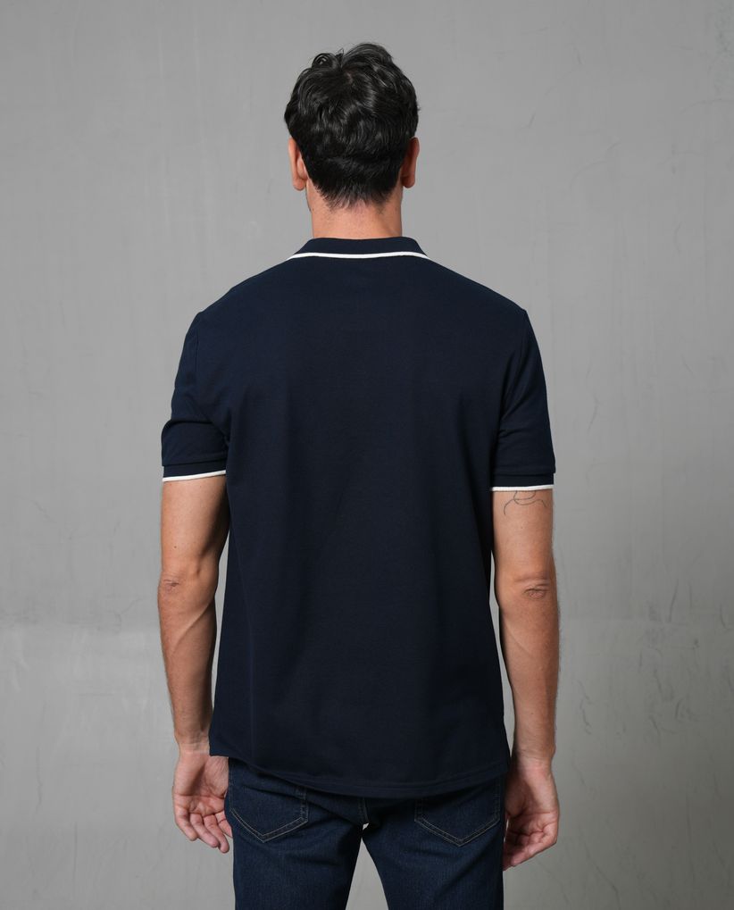 Polo manga corta con puma estampado para hombre