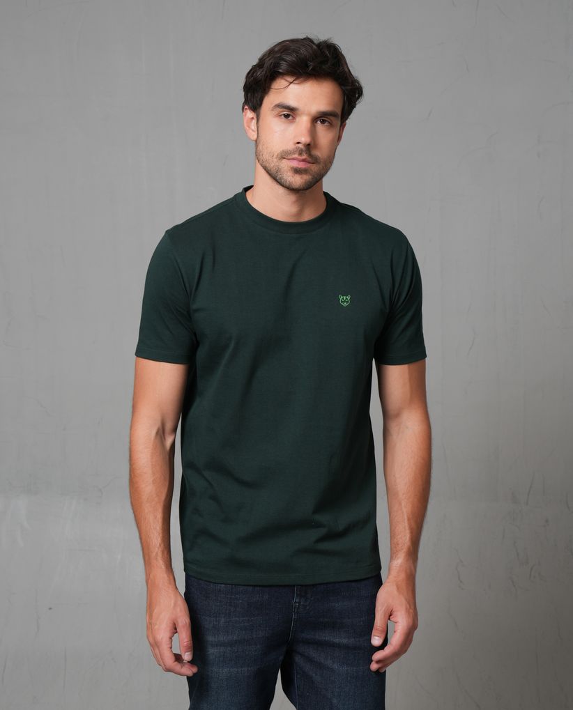 Camiseta manga corta con puma estampado para hombre