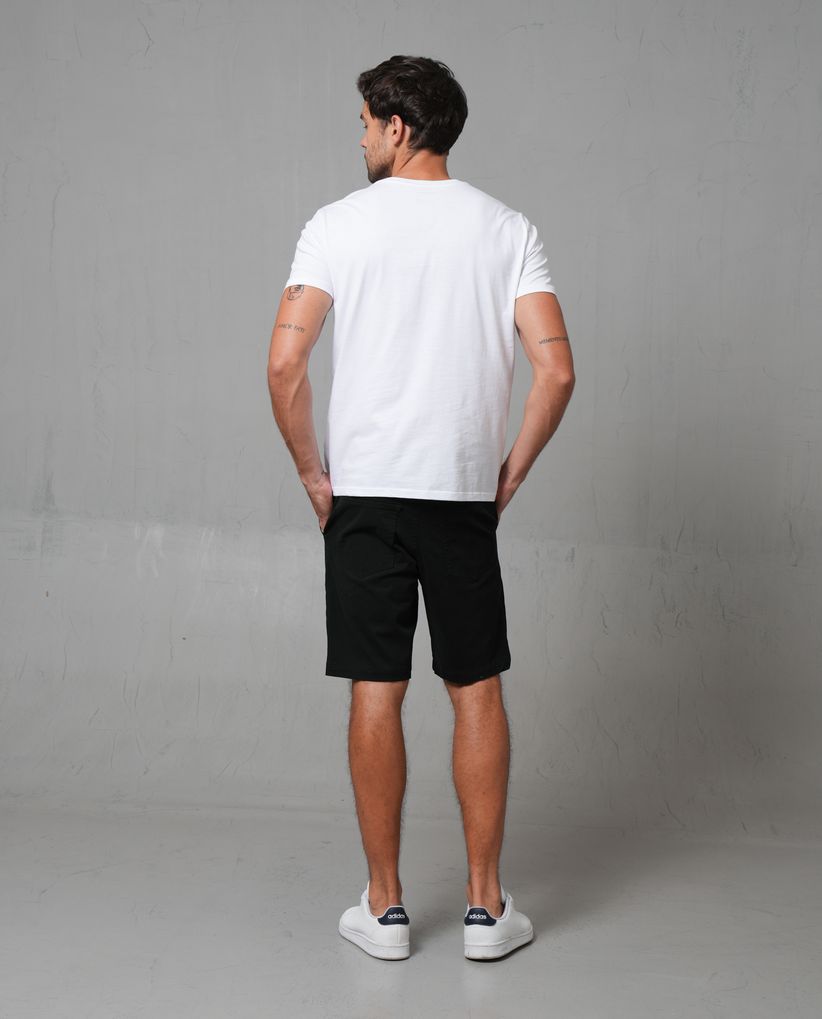Bermuda con cordón ajustable en cintura para hombre