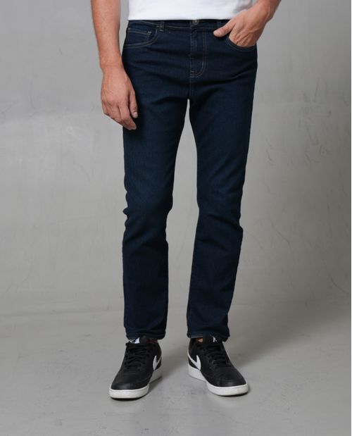 Jean Slim tono oscuro para hombre