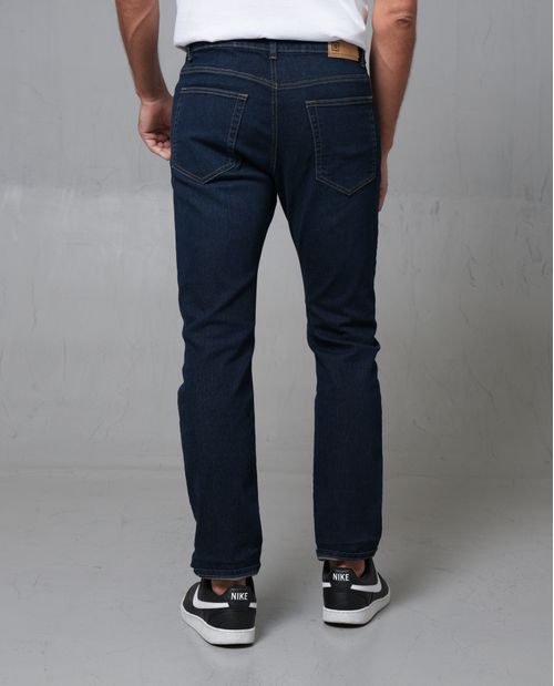 Jean Slim tono oscuro para hombre