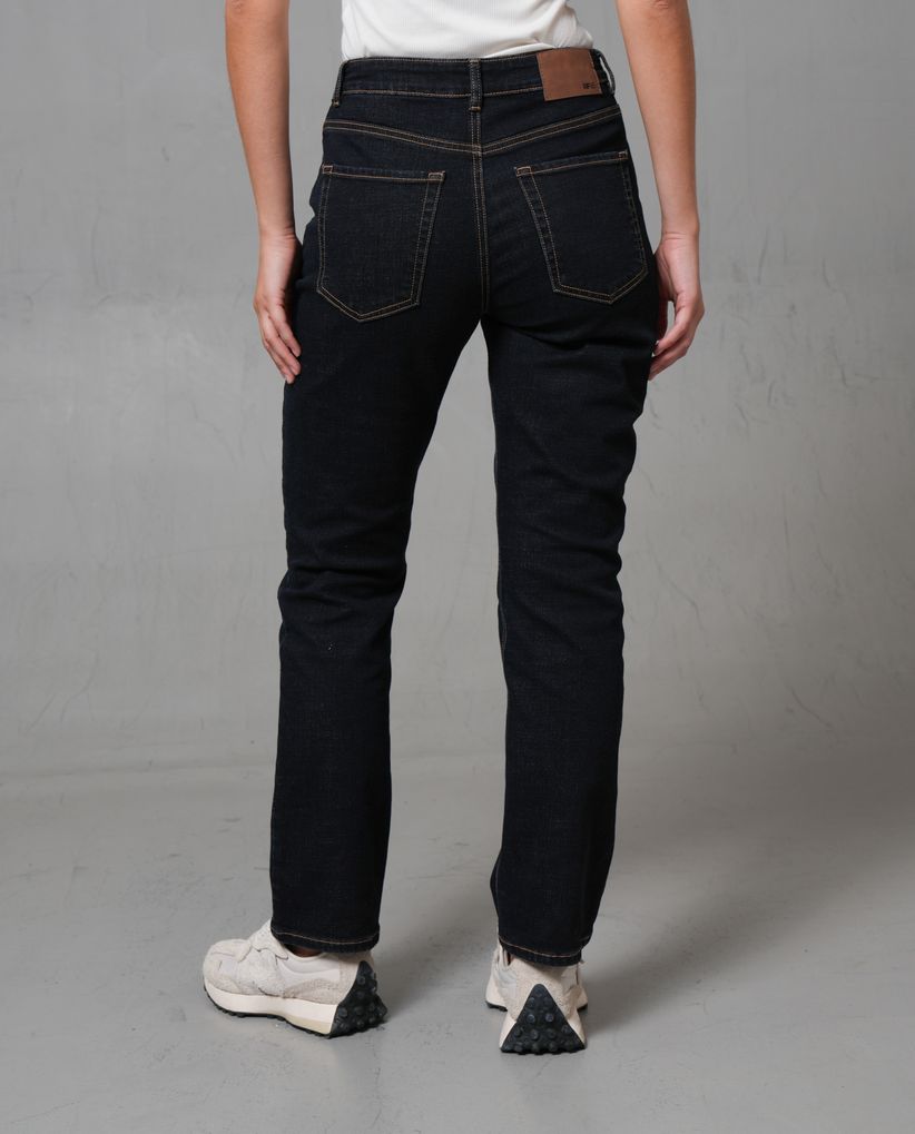 Jean Straight tono oscuro para mujer