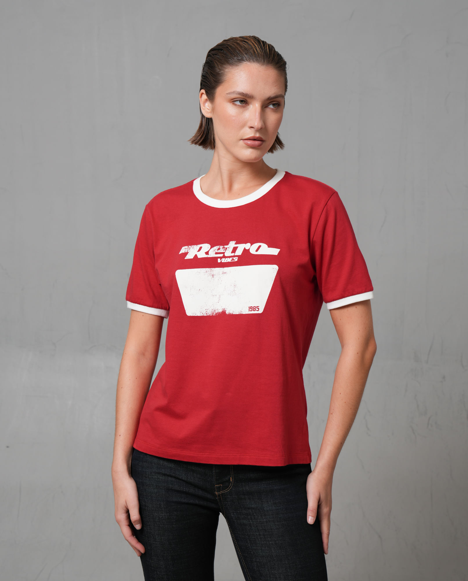 Camiseta con estampado en frente para mujer Compra Online