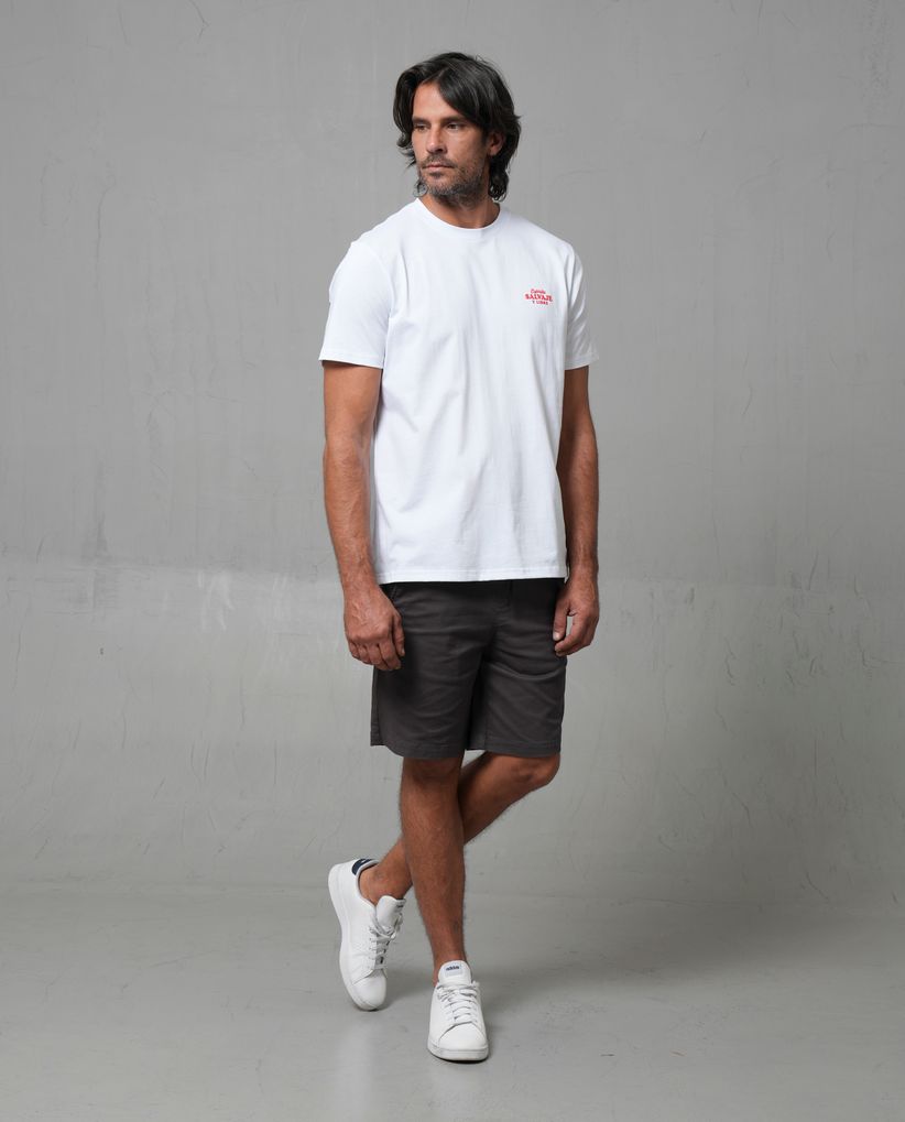 Bermuda con cordón ajustable en cintura para hombre