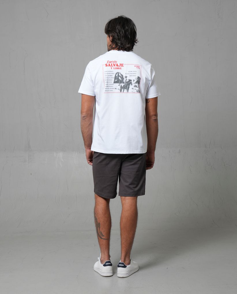 Bermuda con cordón ajustable en cintura para hombre