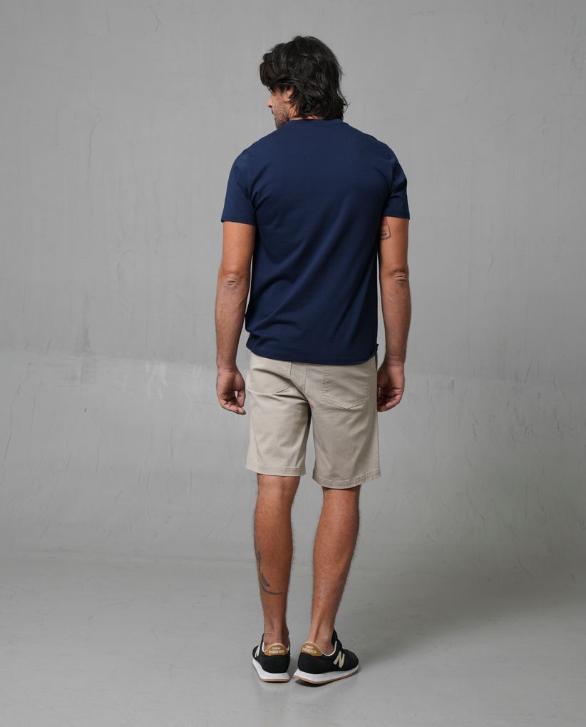 Bermuda con pretina elástica para hombre