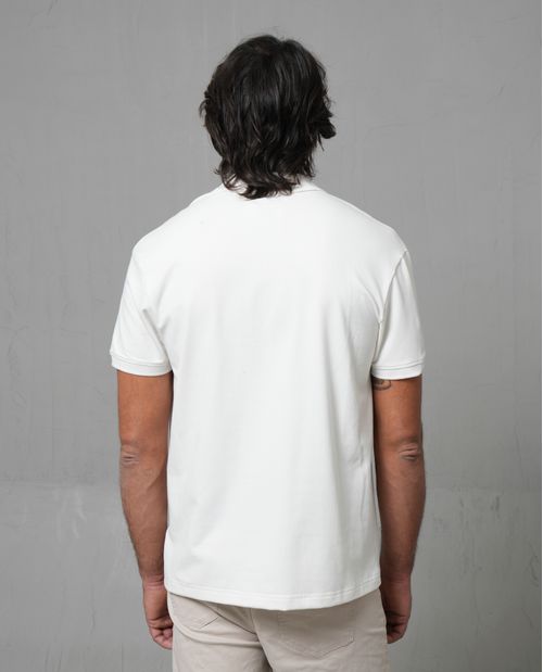 Polo tejida manga corta para hombre