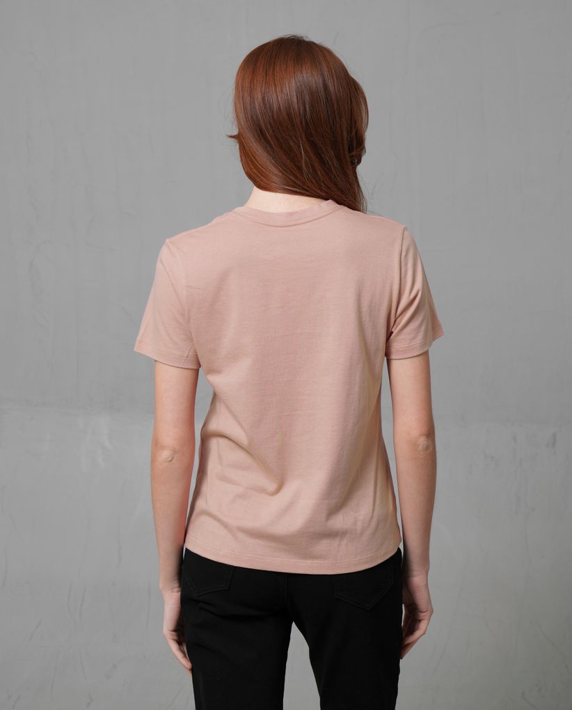 Camiseta con estampado en frente para mujer