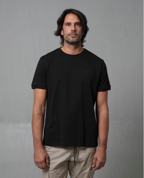 Camiseta con estampado en punto corazón para hombre